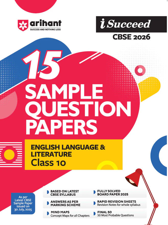 i-Succeed CBSE 2026— English Language & Literature Class 10 | 15 Sample Question Papers | Rapid Revision Sheets | 3 Stages of Sample Papers | Solved Board Paper 2025 | Based on Latest CBSE Sample Paper