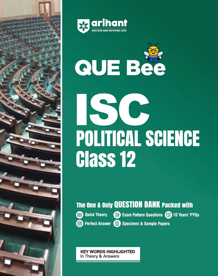 ISC Political Science Class 12 Exam | Quick Theory, Exam Pattern Questions & Sample Papers | As per Latest ICSE Syllabus | Que Bee 2nd Edition