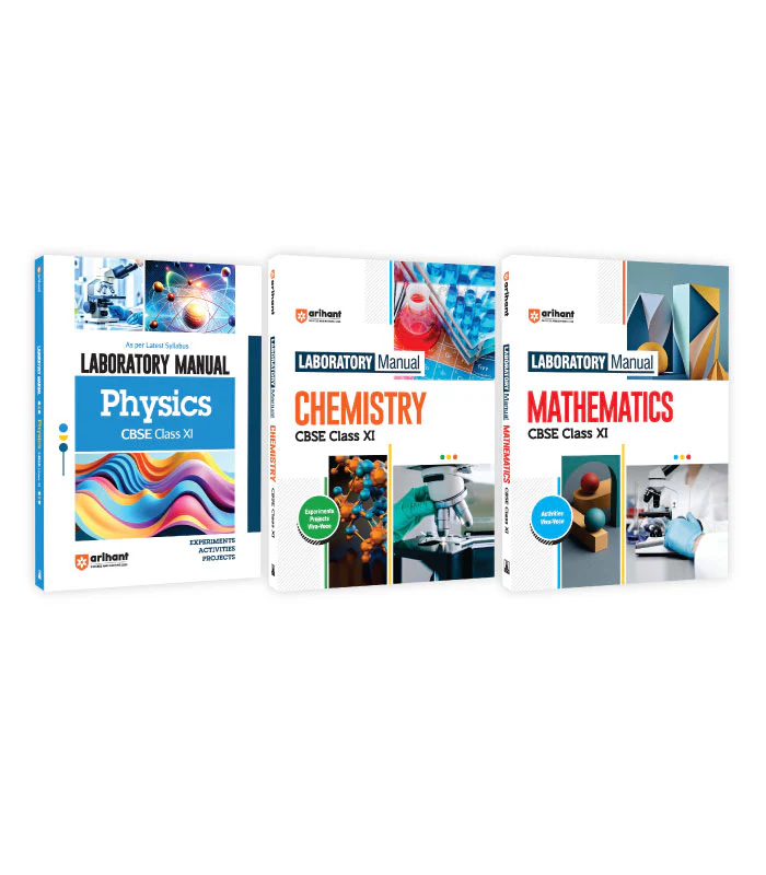 Combo of Laboratory Manual CBSE Physics, Chemistry & Mathematics Class 11th