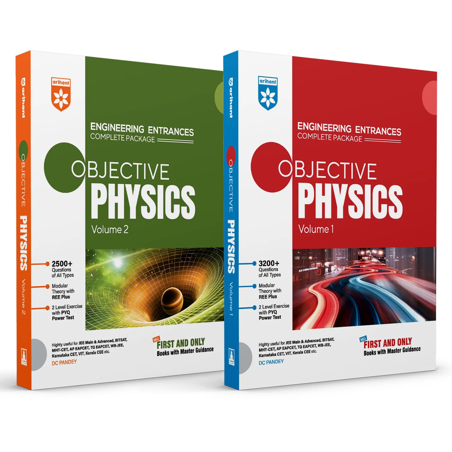 Combo of Objective Physics Vol. 1 & Vol. 2 | Engineering Entrances Complete Package | English Medium