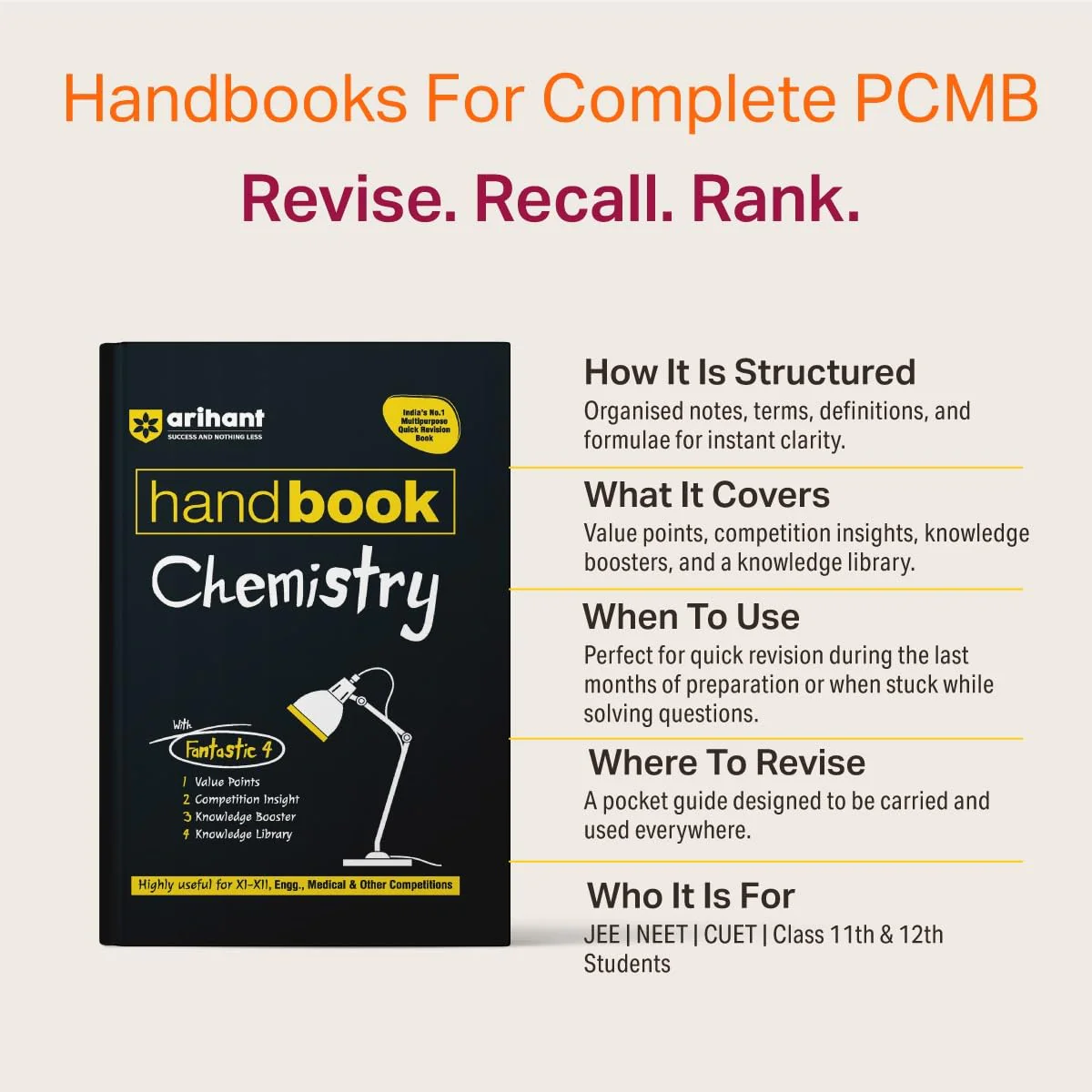 Handbook Chemistry (Class XI-XII) For Eng., Medical & Other Exams - Image 3