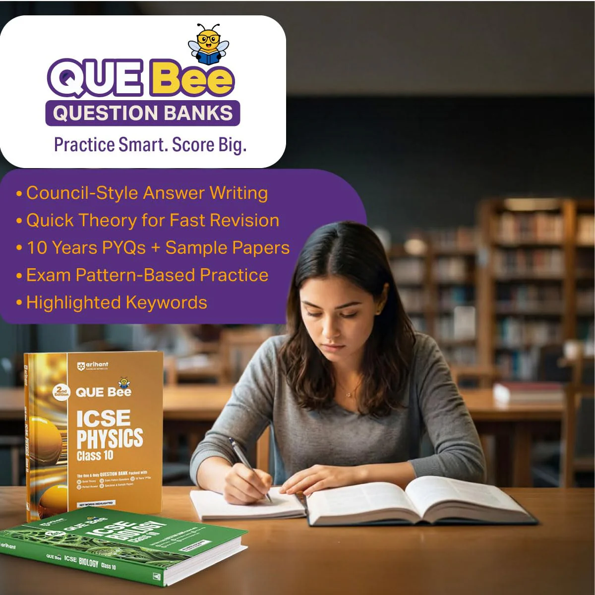ISC Biology Class 11 Exam Book | Quick Theory, Exam Pattern Questions & Sample Papers | As per Latest ICSE Syllabus | Que Bee 2nd Edition - Image 4