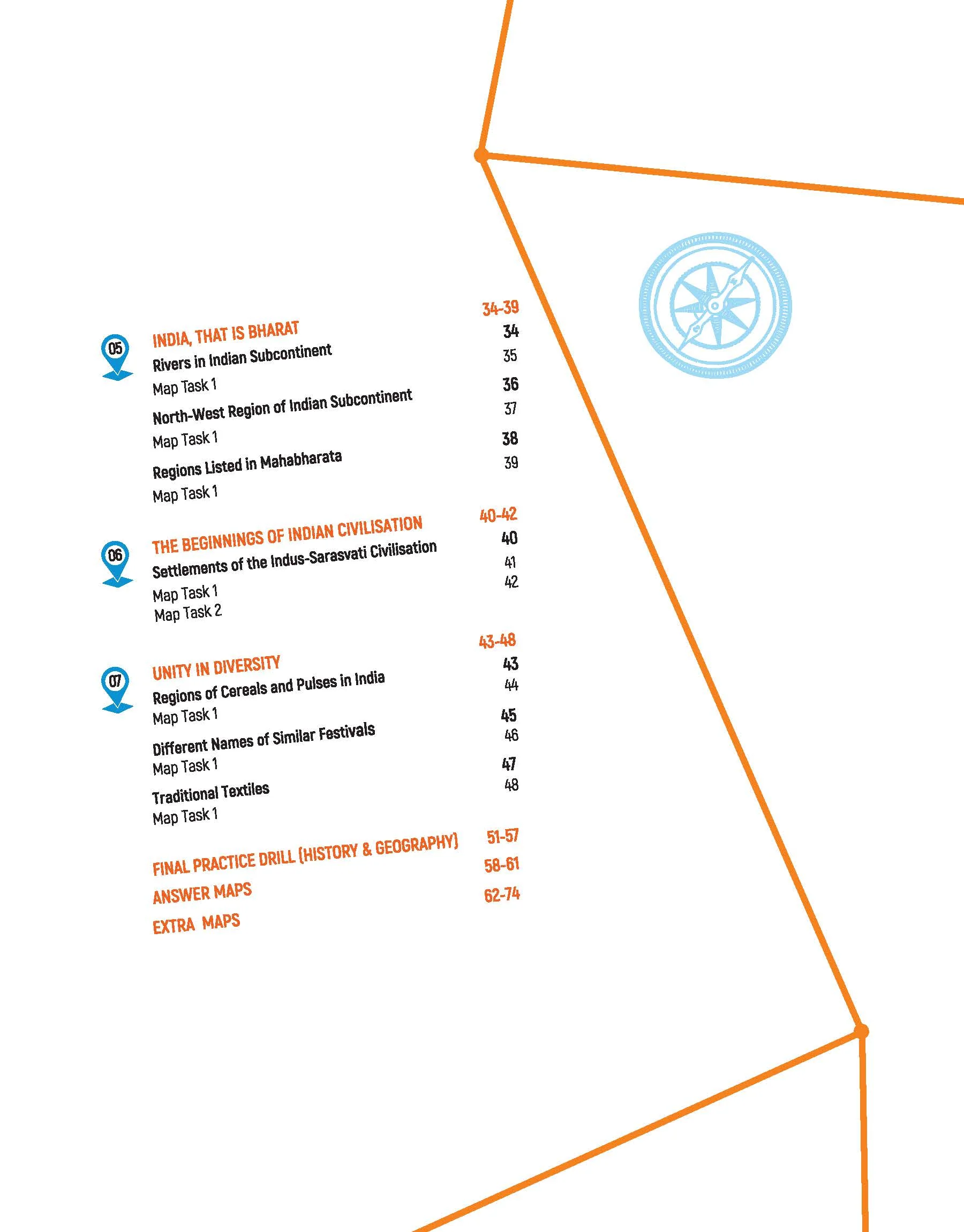 Map Skill Workbook Social Science CBSE Class 6 | As per NEP 2020 | Based on Latest NCERT Exploring Society: India & Beyond | Coverage of all NCERT Maps with ample Numbers of Practice Maps - Image 4